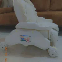 کالسکه رنگ آبی و تخت نوزاد خارجی.تمیز و در حد نو|کالسکه و لوازم جانبی|بندر کنگان, |دیوار