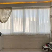 پرده اشپزخونه حریر با دکور ترک