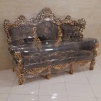 مبل استیل سلطنتی ۹نفره با عسلی|مبلمان خانگی و میز عسلی|مشکین‌دشت, |دیوار