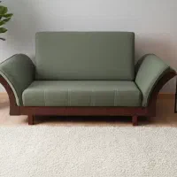 دو جفت کاناپه دو نفره سبز یشمی در حدنو