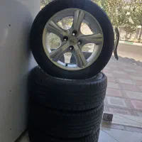 رینگ و لاستیک اسپرت سایز ۱۶ در حد نو