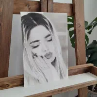 هدیه گرانبها طراحی چهره|تابلو، نقاشی، عکس|ملکآباد, |دیوار