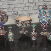 ست ظروف مینا کاری
