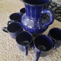 پارچ و لیوان سفالی