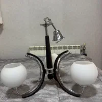 لوستر چوبی فلزی