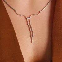 سرویس طلاسفید و گردنبند گوی بدون اجرت