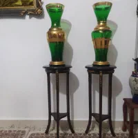 گلدان ایتالیایی آب طلا قدمت ۵۰ سال ارتفاع ۷۰ سانت