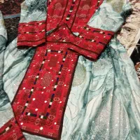 لباس بلوچی پارچه خوشگل با زی استین اینه دار|لباس|چابهار, |دیوار