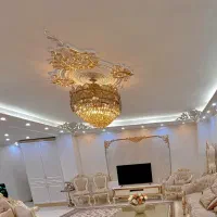 لوستر و دیوار کوب کریستال در حد نو فروشی