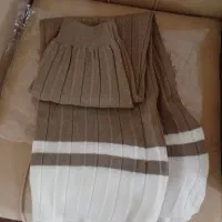 دامن بافت رنگ نسکافه ای|لباس|گرمی, |دیوار