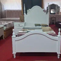 سرویس خواب کینگ نوجوان کامل با دراور پاتختی|تخت و سرویس خواب|مشهد, فرهنگ|دیوار