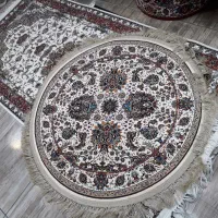 فرش آشپزخانه دایره افشان کرم۱۰۰۰ شانه ۱×۱ سایز|فرش|تبریز, |دیوار