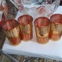 یک عدد کاسه میوه والتر آلمان و ۴ عدد لیوان کره ای