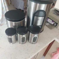 جا برنجی و جا قندی و جا حبوبات استیل مارک یونیک