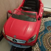 ماشین شارژی بنز کولردار فلش خور موزیکال  تمیز