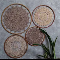 دیوارکوب قلاب بافی وماندالابافی