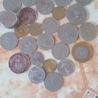 سکه یک ریالی دو ریالی شاهی پنچ وبیست وده ریالی