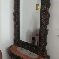 آینه کنسول وساعت ایستاده|بوفه، ویترین، کنسول|سنندج, |دیوار