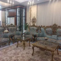 مبل استیل ۹ نفره همراه غذاخوری ۸ نفره