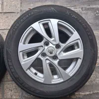 4حلقه رینگ ولاستیک خارجی 195/60R14ساینا تیبا کوئیک