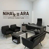مبل اداری چرم چستر میز صندلی کلاسیک چوبی|دفتر کار|تهران, یافت آباد شمالی|دیوار