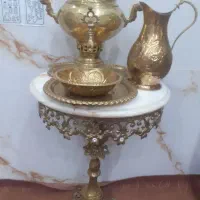سماورذغالی برنجی برنزی اصل کاملن سالم استفاده نشده|سماور، چایساز، قهوهساز|قدس, شهرقدس|دیوار