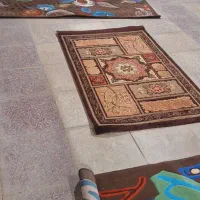 گلیم فرش تمیز در حد نو