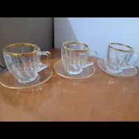 استکان لبه طلایی|ظروف سرو و پذیرایی|قم, هنرستان|دیوار