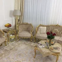 مبلمان ورق طلا + میزها|مبلمان خانگی و میز عسلی|طرقبه, |دیوار