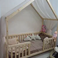 تخت چوبی سرخ پوستی|تخت و صندلی بچه|مشهد, نوید|دیوار