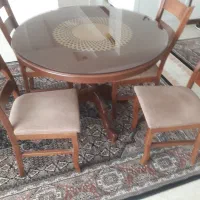 میز ناهار خوری چها نفره تمام چوب
