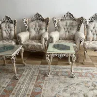 مبل سلطنتی و آینه شمعدان|مبلمان خانگی و میز عسلی|جهرم, |دیوار