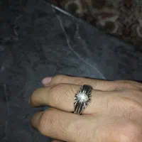 انگشتر چهار چنگ استار نقره دست ساز کهنه