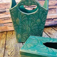 سطل و کاور دستمال کاغذی