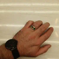 انگشتر جواهر نقره مردانه