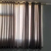 پرده حریر طوسی