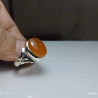 انگشتر عقیق پرتقالی