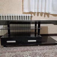 میز تلویزیون نو دو طبقه با کشو