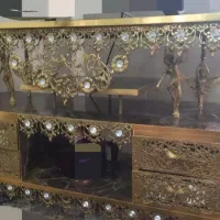 میز تلویزیون برنزی،برنجی