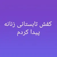 یه کفش زنانه تابستانی پیدا کردم
