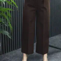 شلوار واید بگ پارچه ای موجود ددر ۴ رنگ