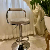 صندلی استیل رنگ ثابت جک دار