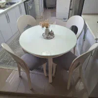 میز و صندلی نهارخوری چوبی ۴نفره