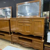 آینه کنسول با ست میز تلویزیون