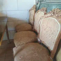 6 عدد صندلی چوب گردو