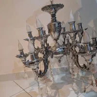 لوستر برنجی ۱۲ شعله