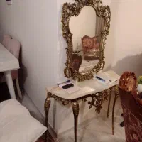 آیینه وکنسول قدیمی سنگین سلامت(۳۰ساله)