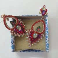 گوشواره مجلسی نگین‌دار (کاملاً نو)|جواهرات|اصفهان, ملک‌شهر|دیوار