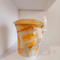 ماگ چینی قاشق دار
