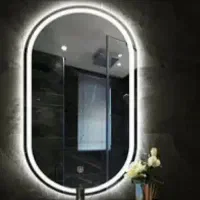 آینه چراغ دار و ال ای دی دار  آینه ام دی اف طوسی